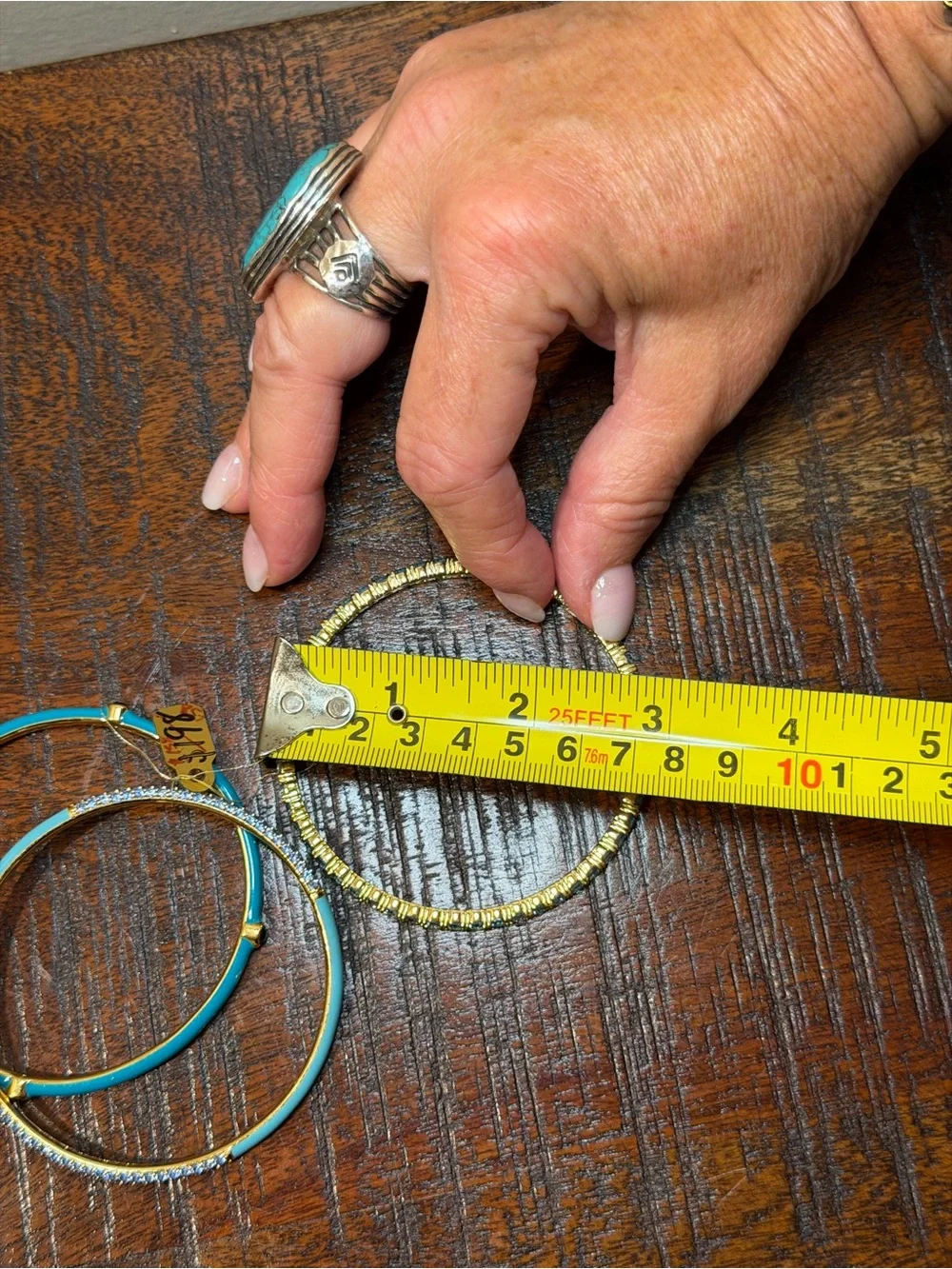 Kate Spade Turquoise and Gold Bangle Set